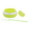 Pet Bath Brush Massage Grooming Pet Shower Brush with Comb for Short Medium Haired Dog Cat Guinea Pig Green PTw1917