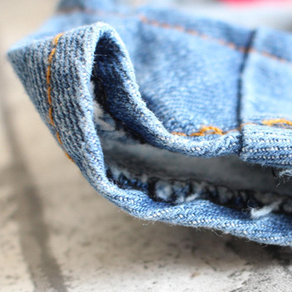 1pc Pet Dog Clothes Stripe Hooded Jumpsuit Denim Puppy Outfit For Outdoor Sleeping Photos Suspenders Clotes Warm Comfortable