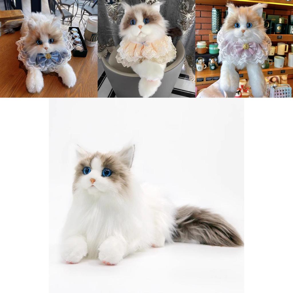 Entzückendes Plüschkatzenspielzeug Weicher Stoff Kawaii Kätzchenpuppe Geschenk für Kinder Geburtstag