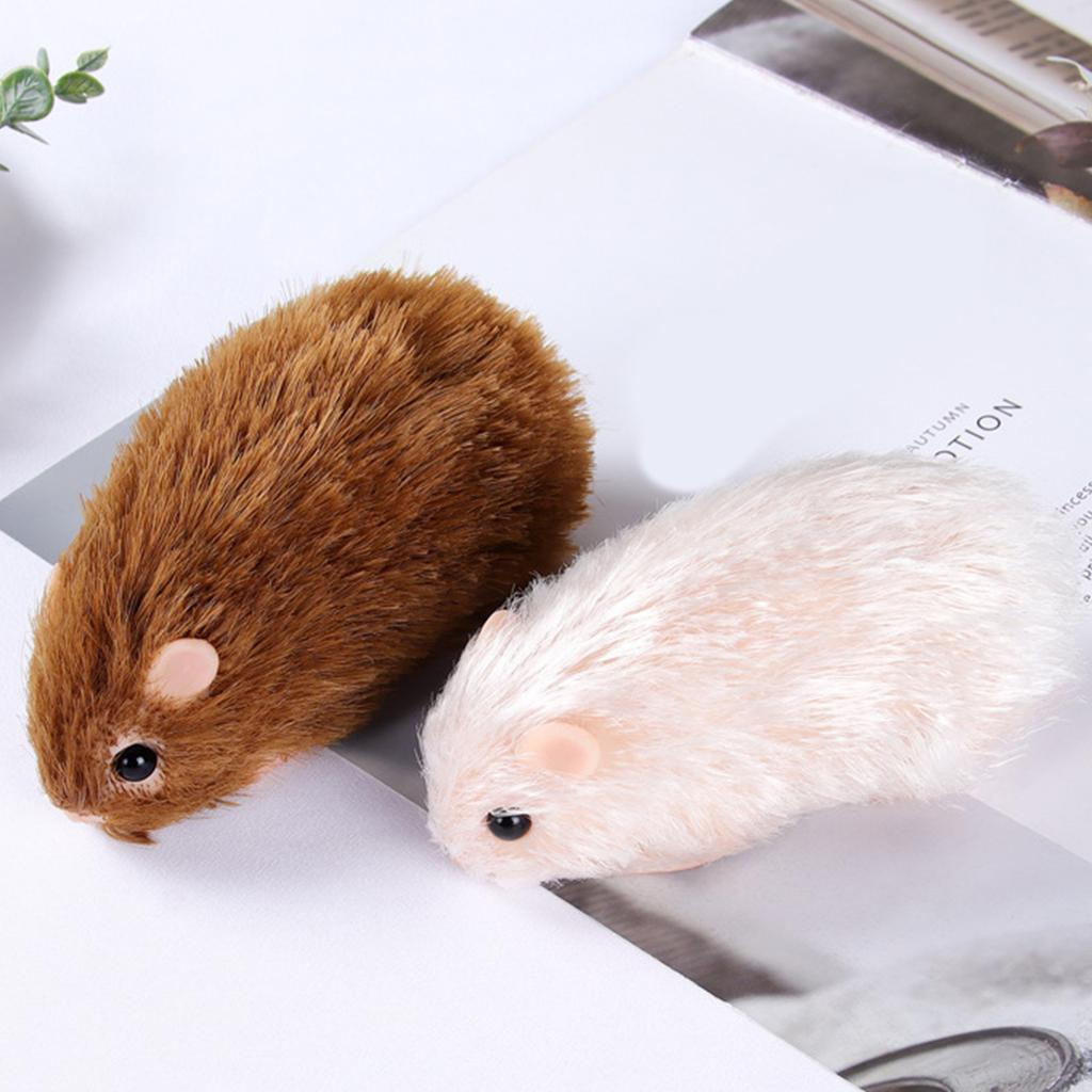 Silicone Hamster Model Toy Collectable Figurine Realistic Animal Doll Office Display Model Toy Hamster Reborns Kids Gift