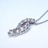 pt900 Sweet Ten Diamond Pendant Necklace SI Class Natural Diamond Wrapping [Lugejewelry] 0.5ct [Color F-D / Clarity Equivalent] [Gift Available]