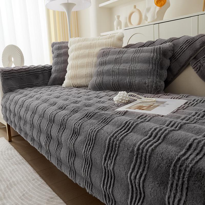 Plush Sofa Cushion High-Grade Non-Slip Thickened Sofa Blanket Simple Modern Sofa Slipcover Sets