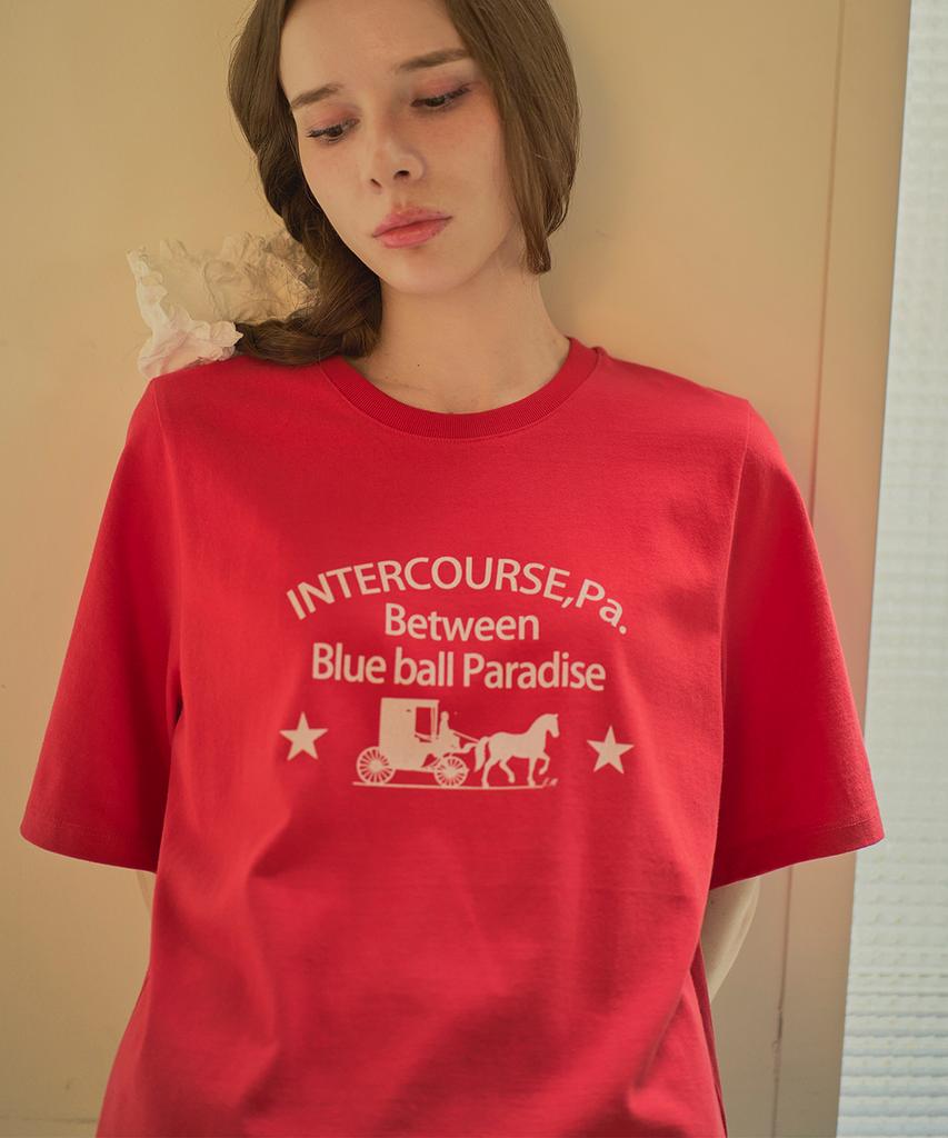 Iteoneolmomeonteu Paradise T-Shirt _ Red