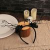 Rose Flower Branch Hair Hoop Bat Halloween Flower Crown Headwear Halloween Headband  Ladies