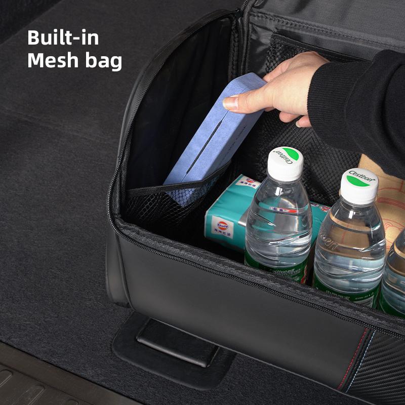 Car High-capacity Leather Storage Bag Car Trunk Organizing Box For Honda Civic Accord Fit Jazz Pilot CRV Odyssey Passport City