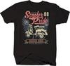 Individuelles Vintage Motorrad Stolz Rollerfahrer T-Shirt 100% Baumwolle Rundhals Sommer Kurzarm Freizeit Herren T-Shirt Größe S-3XL ...