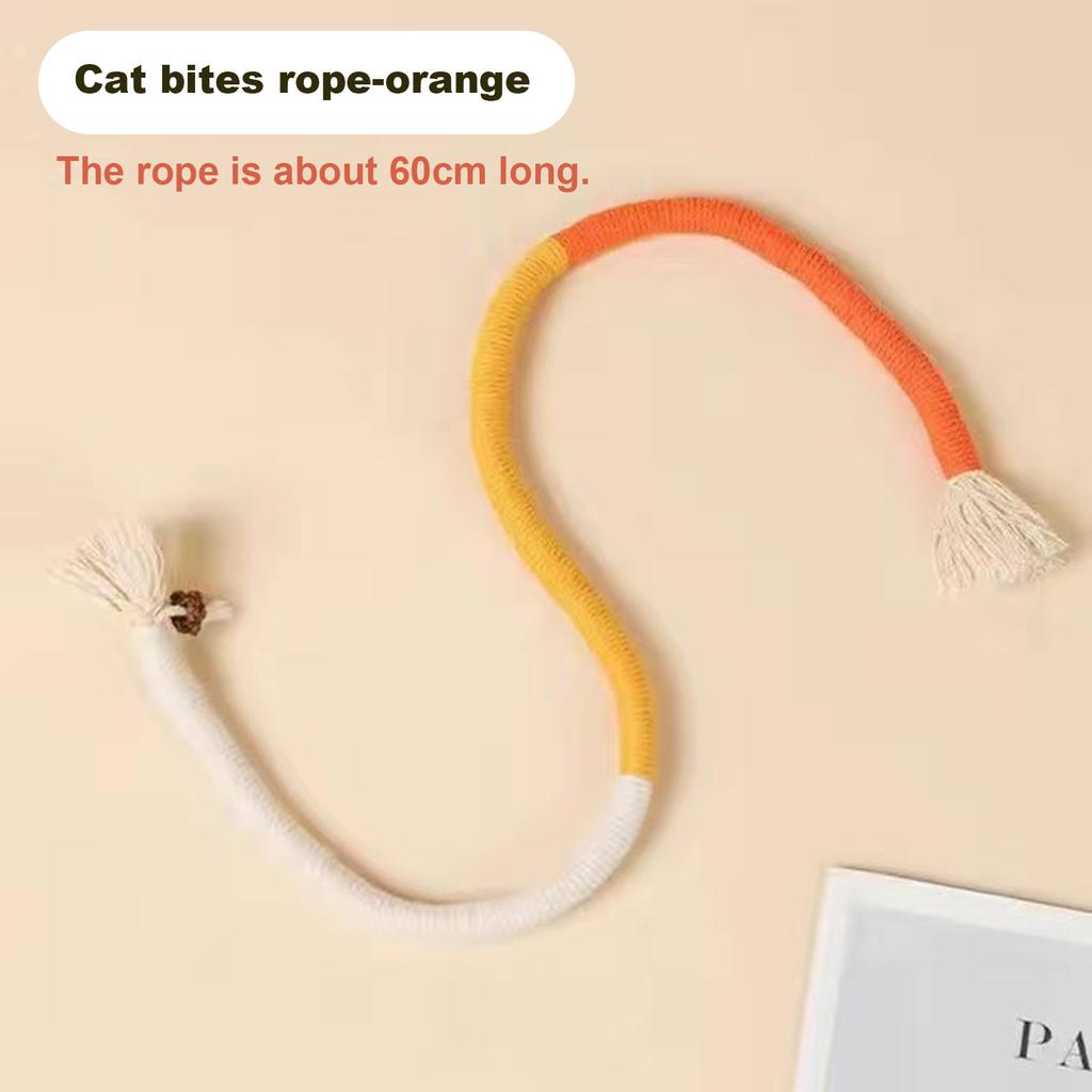 Cat Chew Rope Bug Gall Toy For Teeth Cleaning And Entertainment 60cm Length