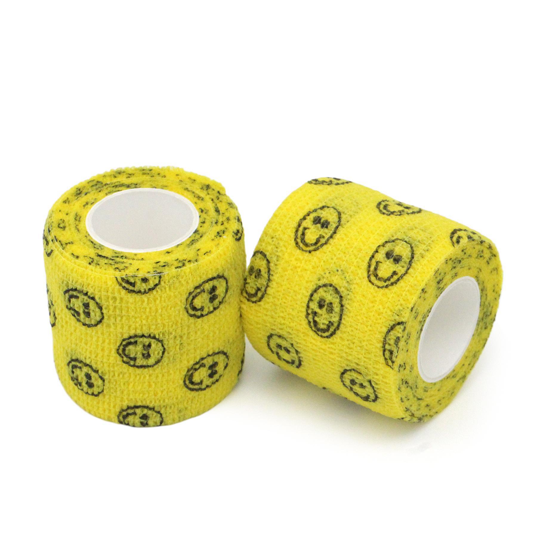 

Самоклеящаяся повязка для домашних животных: Связанная вручную, нетканая, легкая и дышащая защита для собак и кошек от грязи на открытом воздухе. 2.5cm*4.5m жёлтый