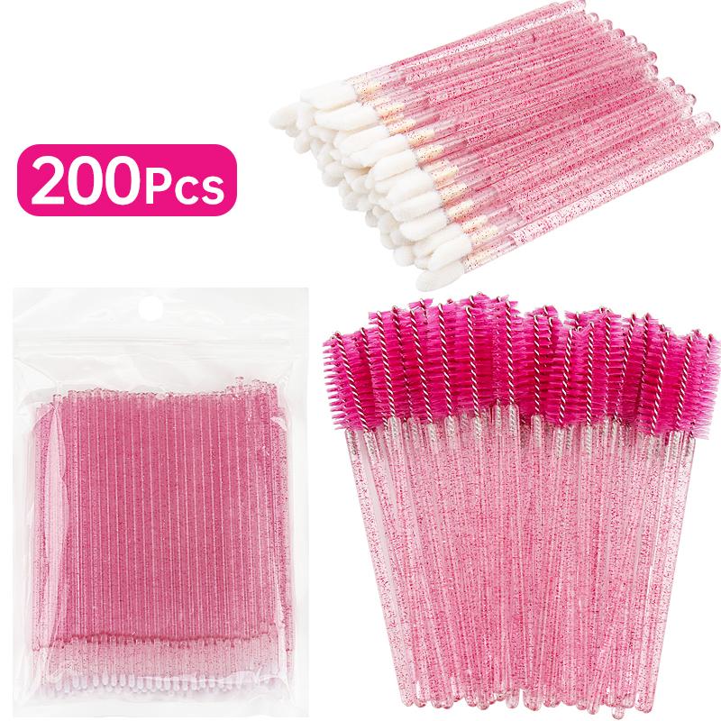 Wholesale 200 Pcs Eyelash Extension Removal Micro Makeup Set Brush Lipline Special Eyelash Brush for Women Lash Make Up Tool