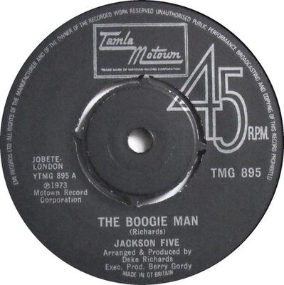 7inch Record JACKSON 5 - The Boogie Man TMG895 Tamla Motown 1973 UK Soul/Funk Used