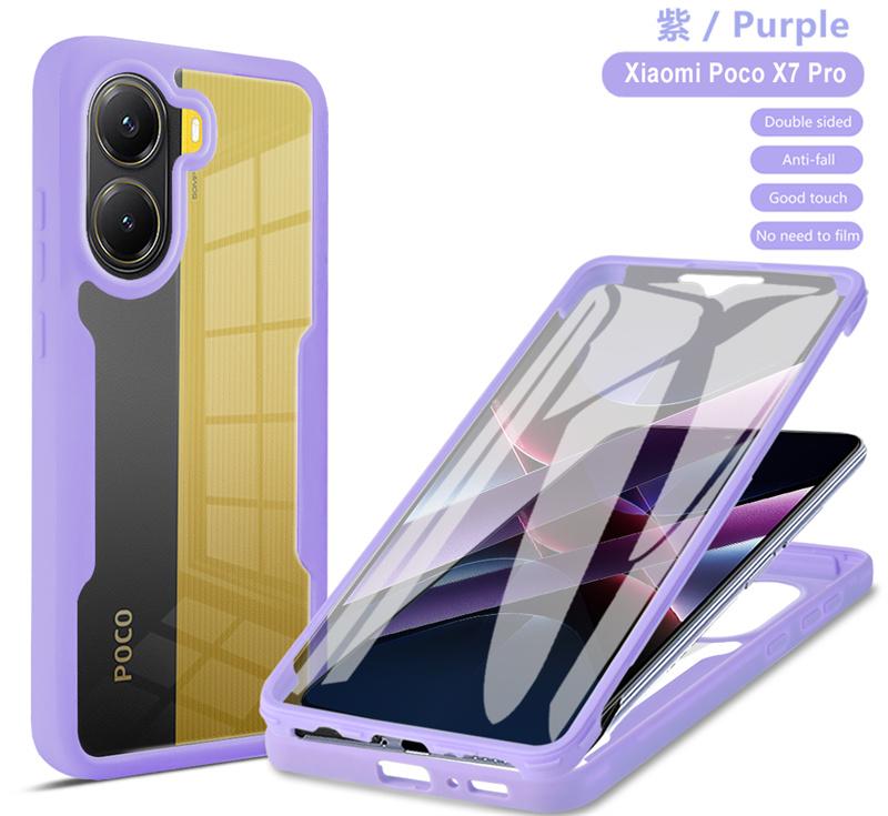 

360 Полностью Противоударный Чехол для Xiaomi Poco X7 Pro 5G Чехол Прозрачная Защитная Крышка Экрана для Pocco Poko Little X7Pro X 7 5G Coque For Poco X7 Pro
