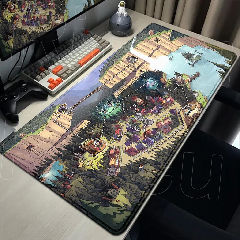 New HD Printing Anime Desk Mat Non-slip Rubber Gravity Fall Mousepad Laptop Gaming XXL Keyboard Pad Carpet Bill Cipher Mouse Pad