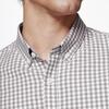 Zhuangji Men's Plaid Long Sleeve Shirt