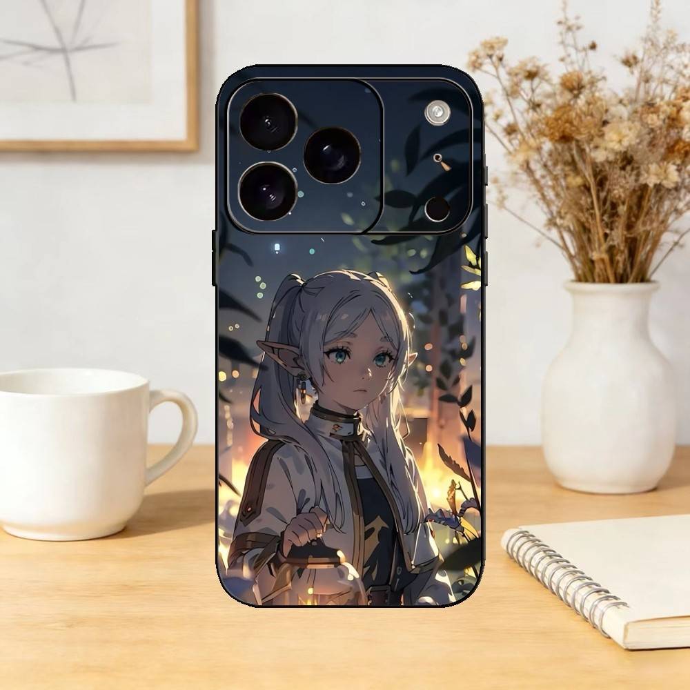 Beyond Journey F-Frieren And Fern Phone Case For iPhone 17,16,15,14,13,12,11 Plus,Pro Max,SE4Soft Silicone Black Cover