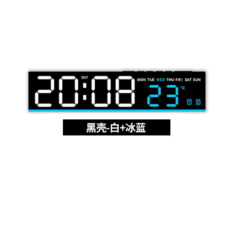 New LED Electronic Alarm Clock Multifunctional Clock Ambient Light Bedside Clock Simple Clock 1181 Plastic Desk Clock