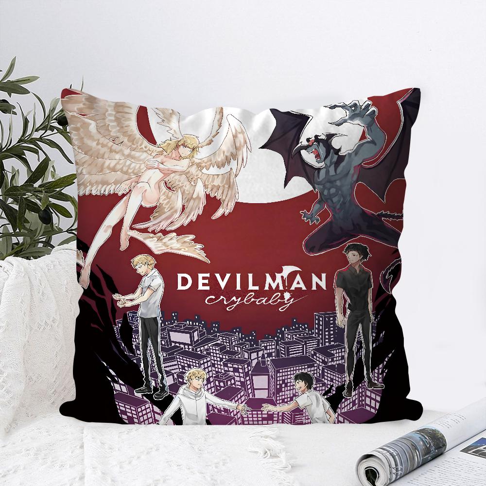 Anime Devilman Crybaby Pillow Case Square Pillow Bedroom Sofa Leisure Comfort Cushion Car Living Room Home Decoration