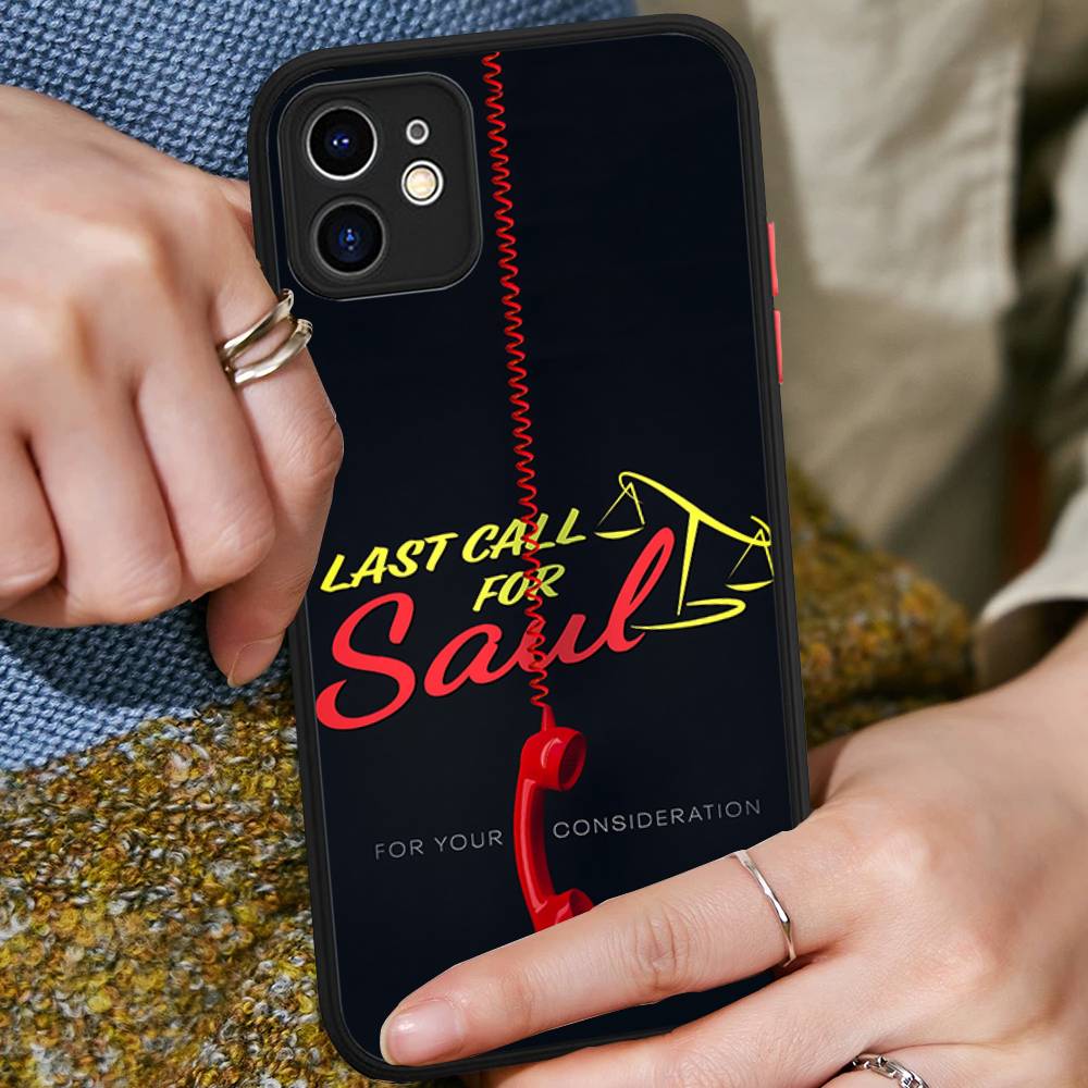 B-Better Call Saul For IPhone 16 15 14 Plus 13 12 11 Pro Max X XS MAX Translucent Matte Shockproof Cover