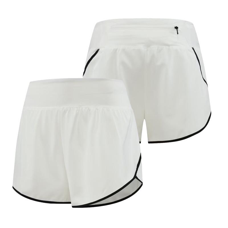 2023 Women's Quick-Dry High-Waist Running Shorts with Phone Pocket and Anti-Exposure Feature
