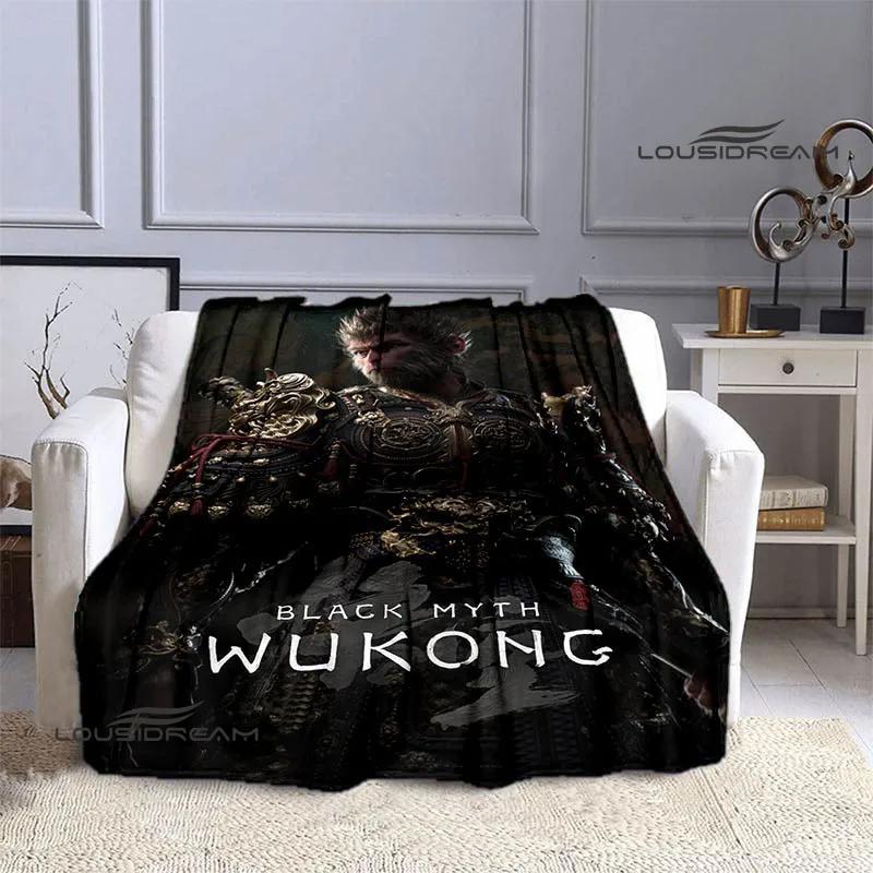 3D game Black Myth: WuKong Printed blankets Warm Flannel blankets Soft and comfortable blanket bed linings Birthday Gift