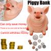 P Iggy Bank Resin Craft Coin Bank Money Pig Shaped Box Gifts Toy Box For Kids