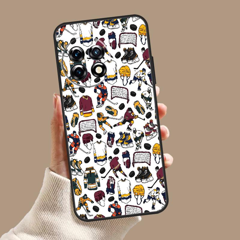 Play Ice Hockey Case For OnePlus Nord 5 CE 4 3 Lite N20 N30 OnePlus 15 13 12 11 8 9 10 Pro 12R 13T 13R Cover