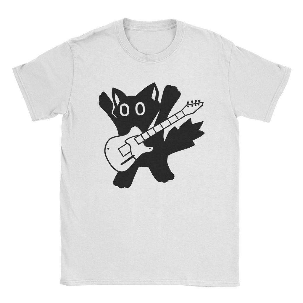 Funny  Cartoon Cat Group Printed T-Shirt for Men Crewneck Pure Cotton T Shirts  Short Sleeve Tees Party Clothing