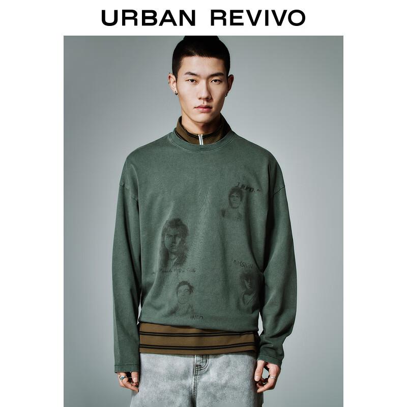 UR Men's Street Style Character Print Long Sleeve T-shirt