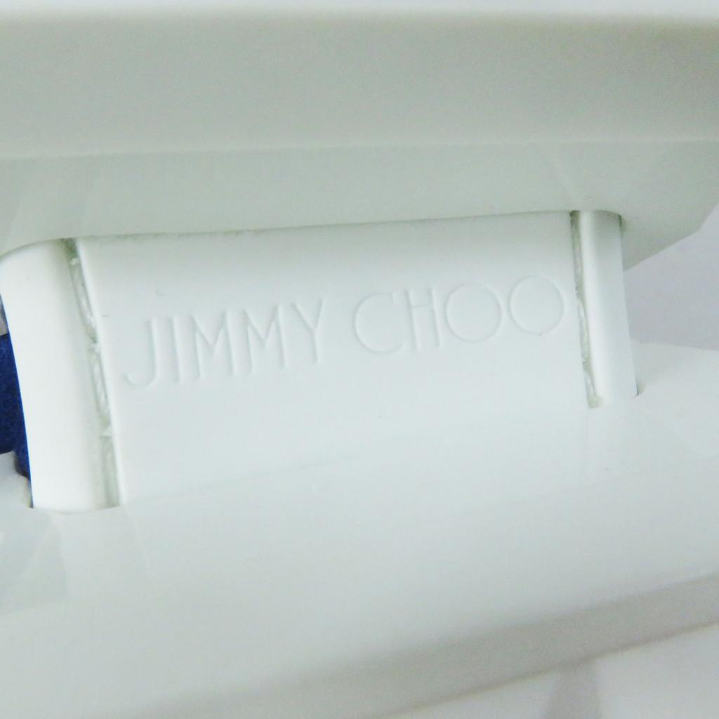 Pristine JIMMY CHOO sneakers DIAMOND Cobalt Neon Orange Calf leather Women 36 Used