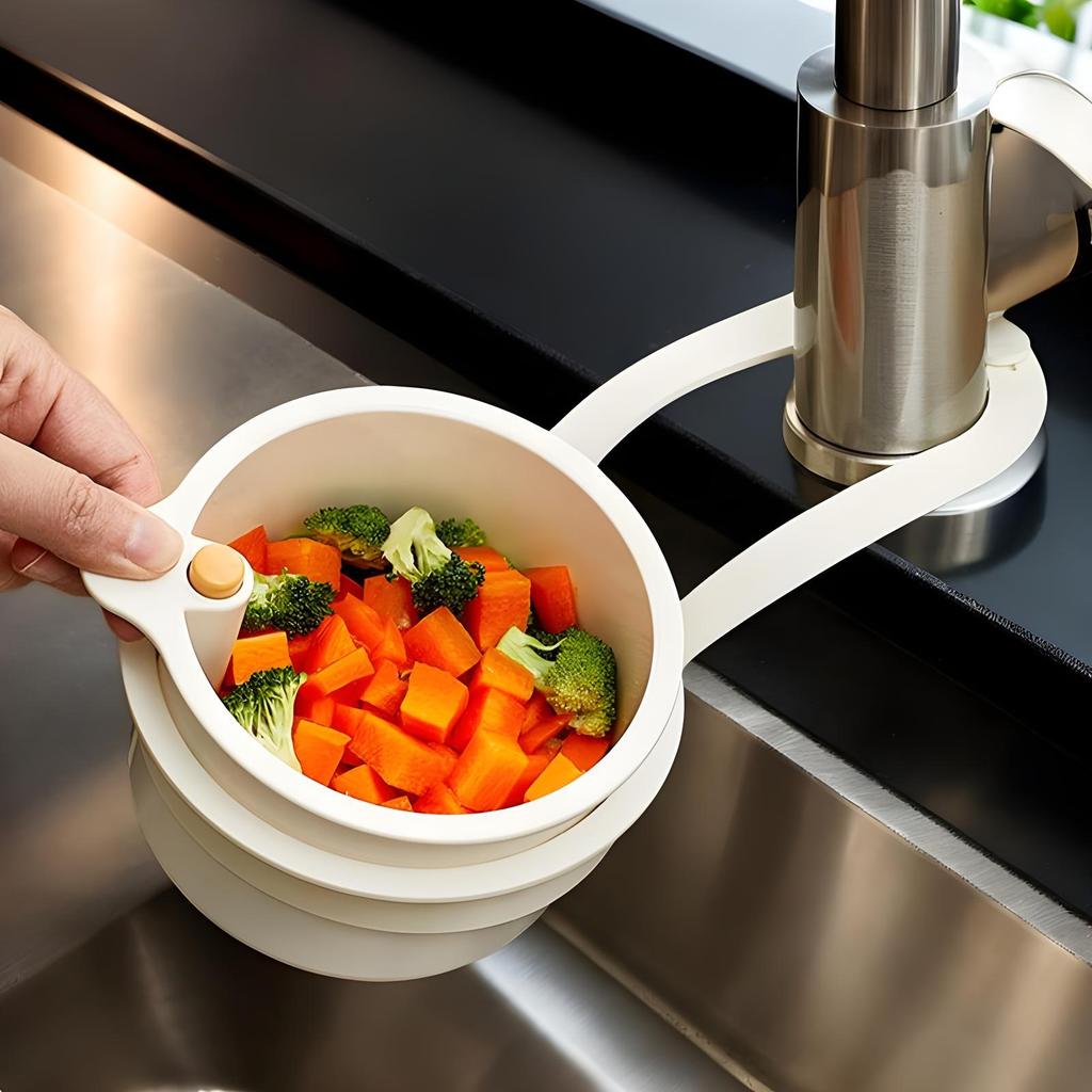 Sink Drain Basket Hangable Tap Strainer Mesh Design Waste Filter Fruit Catcher for Restaurant Vegetable Fruit Wash Filter Tools