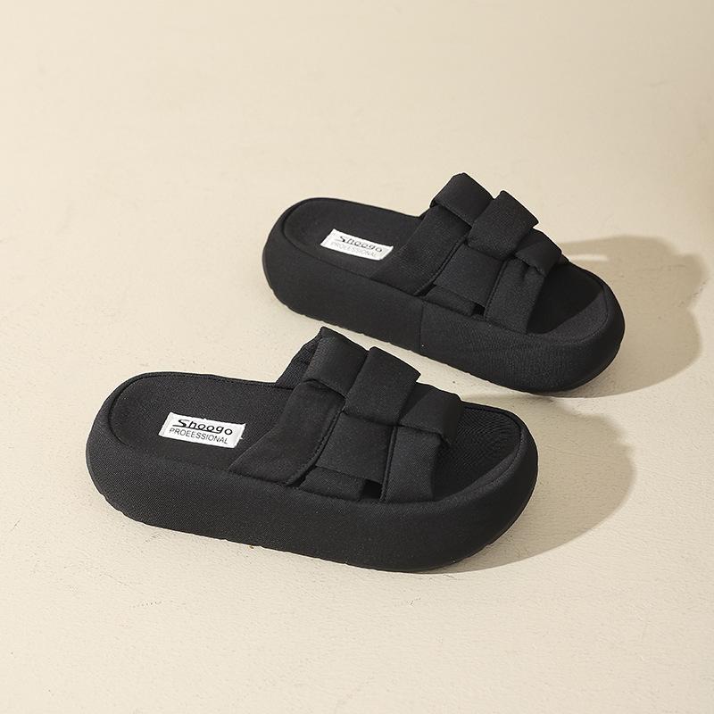 Thick-soled Slippers Women's Outer Wear 2025 Spring and Summer New Korean Version of Versatile One-word Drag Fashion Fairy Cool Slippers