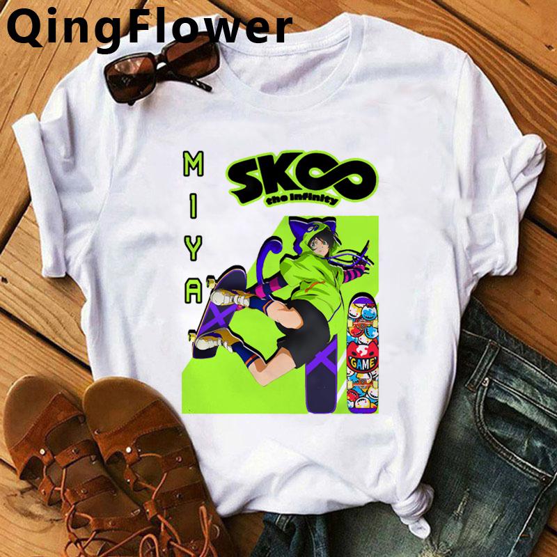 Sk8 The Infinity Skateboard Boys Skate Infinity T-Shirt Female Kawaii Print Couple Graphic Tees Women T Shirt Harajuku Kawaii