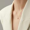 925 Sterling Silver Simple Elegant Round Pearl Pendant Necklace for Women Daily Wear Wedding Trendy Jewelry Gifts