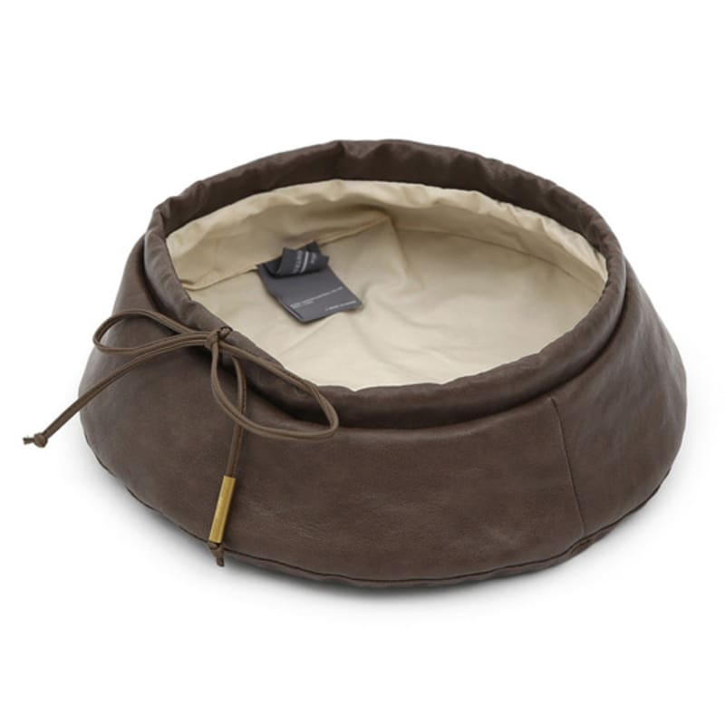 UNDERCONTROL STUDIO PLATE BERET / STRAP / LEATHER / Brown