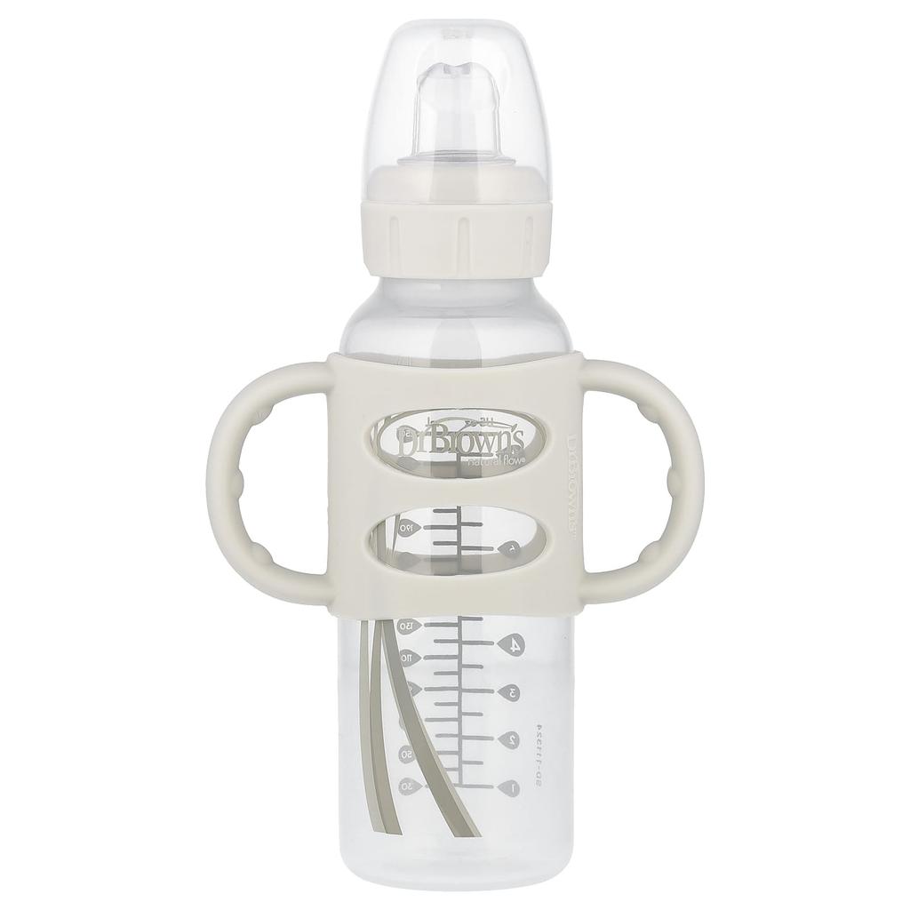 Dr. Brown's Sippy Spout Bottle, 6+ Months, Gray, 250ml (8oz)