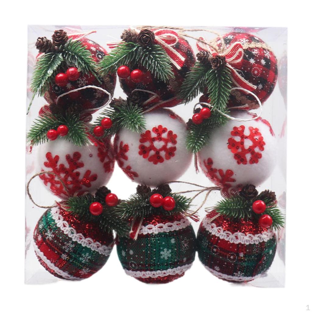 Christmas Ball Ornaments Decorative Baubles Pendants Party Favors for Xmas Trees
