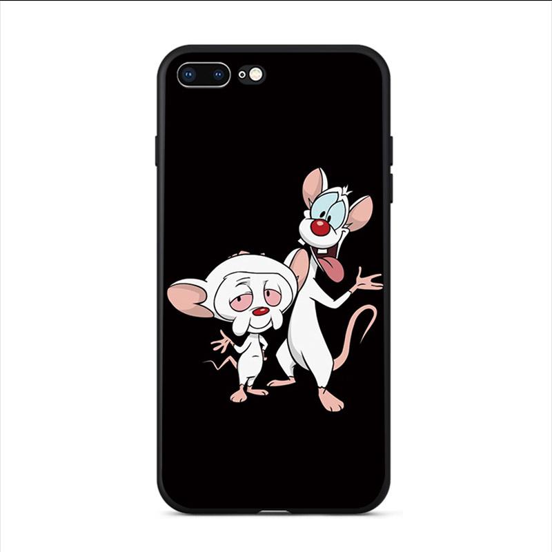 High Quality Phone TPU Case Cartoon TV Series Pinky and the Brain For iPhone 5 5S SE 2020 6 6s 7 8 Plus X XR XS MAX 11 11Pro Max