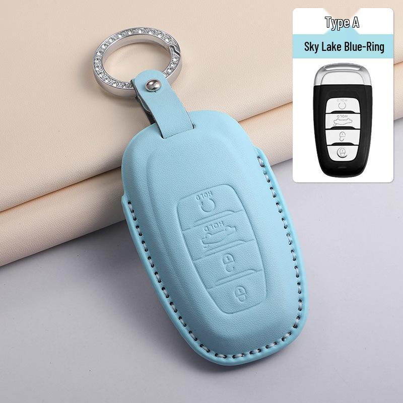 2023 Hongqi H5 Key Cover: Compatible with 24 Models, Premium Blue Shell for HS5, H9, EQM5, and HS7