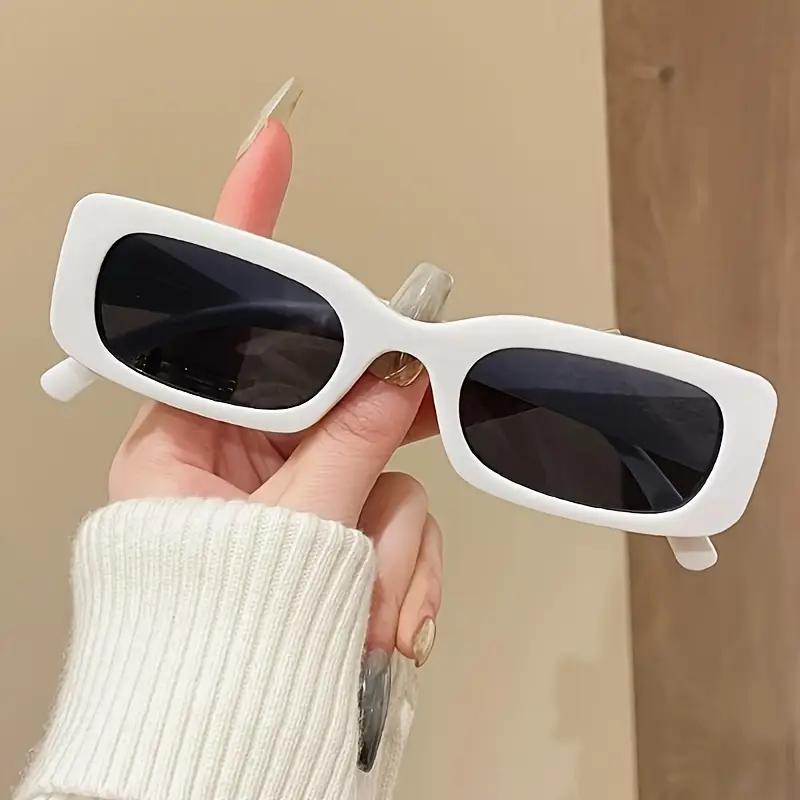 1 Stück / 2 Stück Stilvolle Rechteckige Brille PC-Linse Vintage und Trend Geeignet für Strand Outdoor-Aktivitäten und StreetStyle Unisex