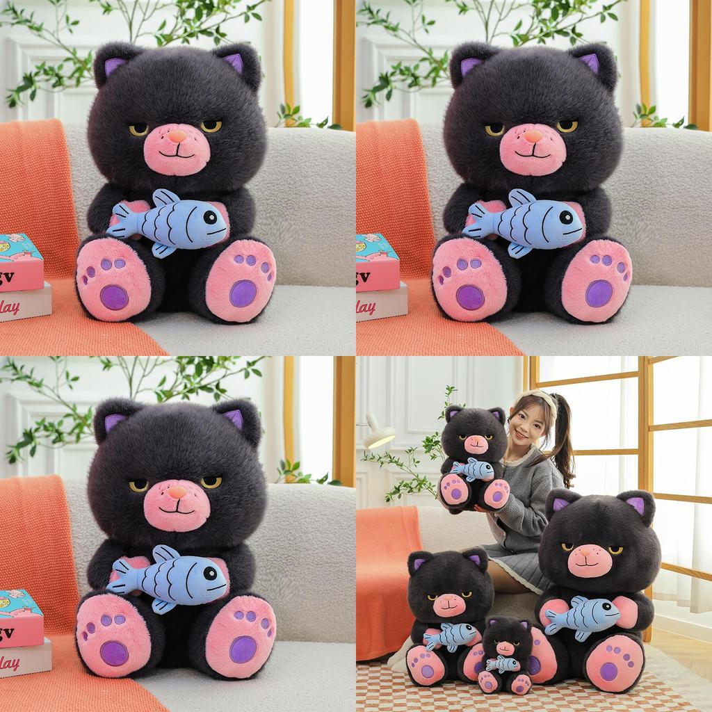 Cute Demon Meow Meow Plush Toy Cat Animal Doll For Kids And Collectors