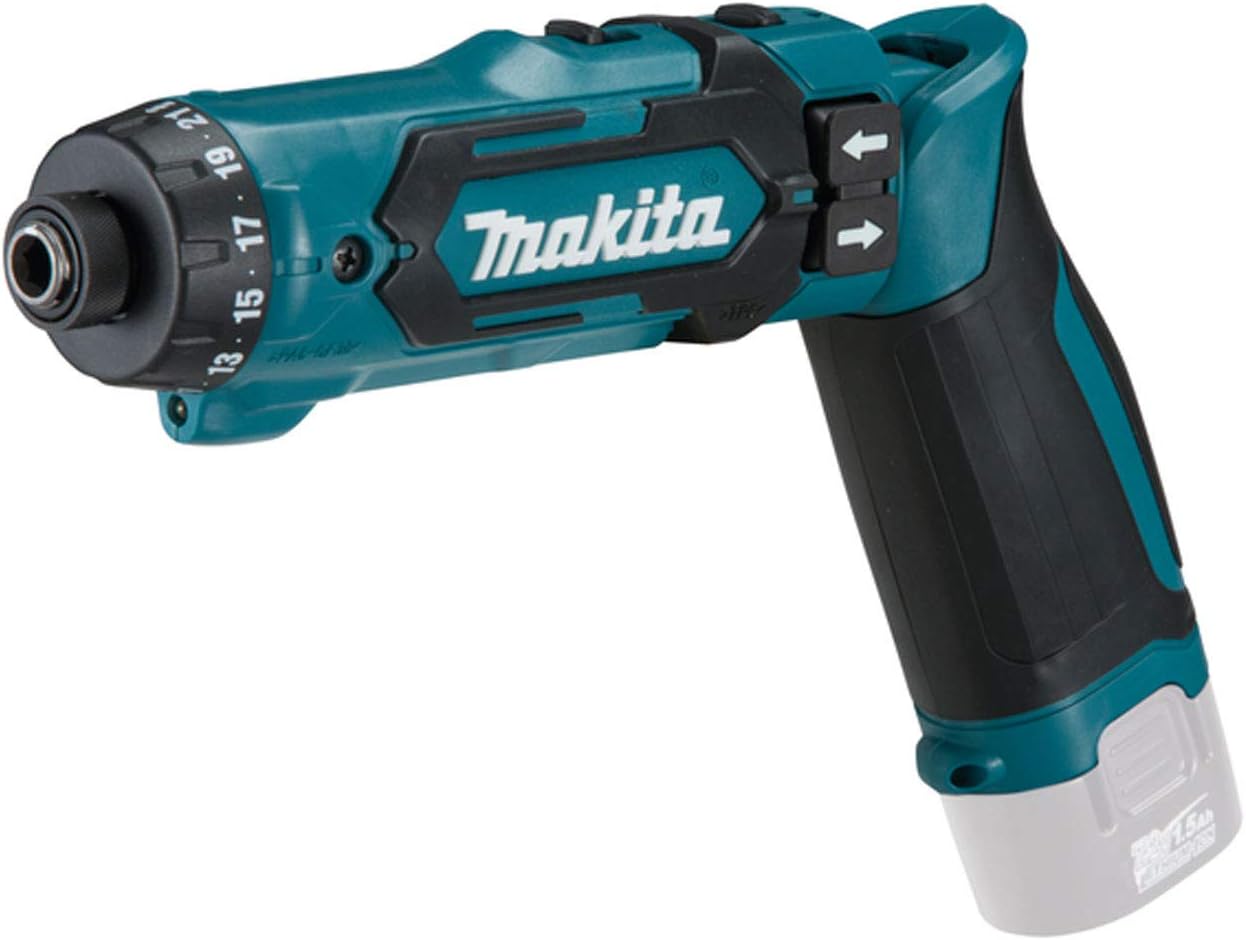 

Акумуляторний шуруповерт Makita DF012DZ (7.2 В, Без акумулятора, Макс. Крутний момент 8.0 Нм, 2-швидкісна коробка передач, 21-ступінчасте регулювання крутного моменту