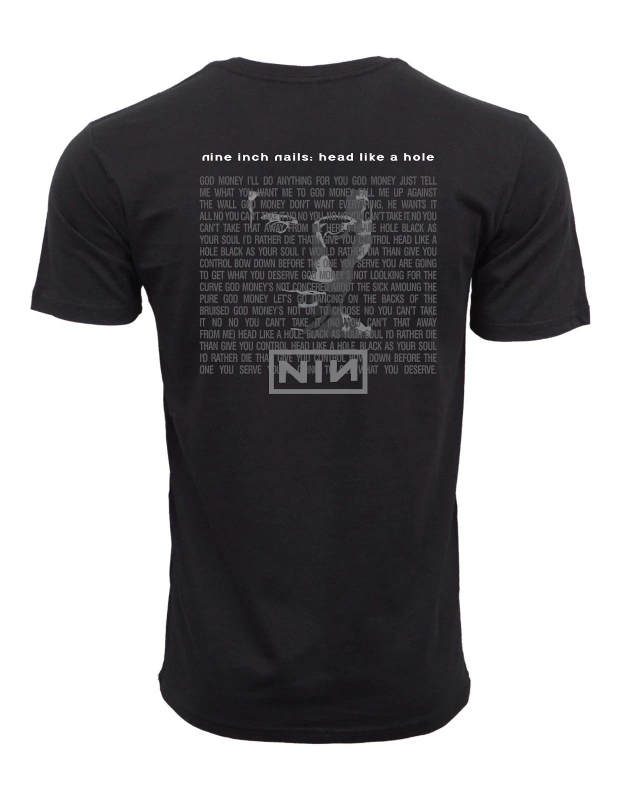 Unisex Adult Casual Graphic NINE INCH NAILS HEAD LIKE A HOLE GRAPHI... XXL