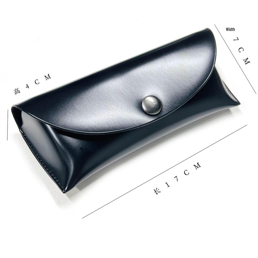 Foldable Eyewear Box & Accessories Set: Sunglasses Case, Round Storage Bag, Lens Cloth, Leather Pouch
