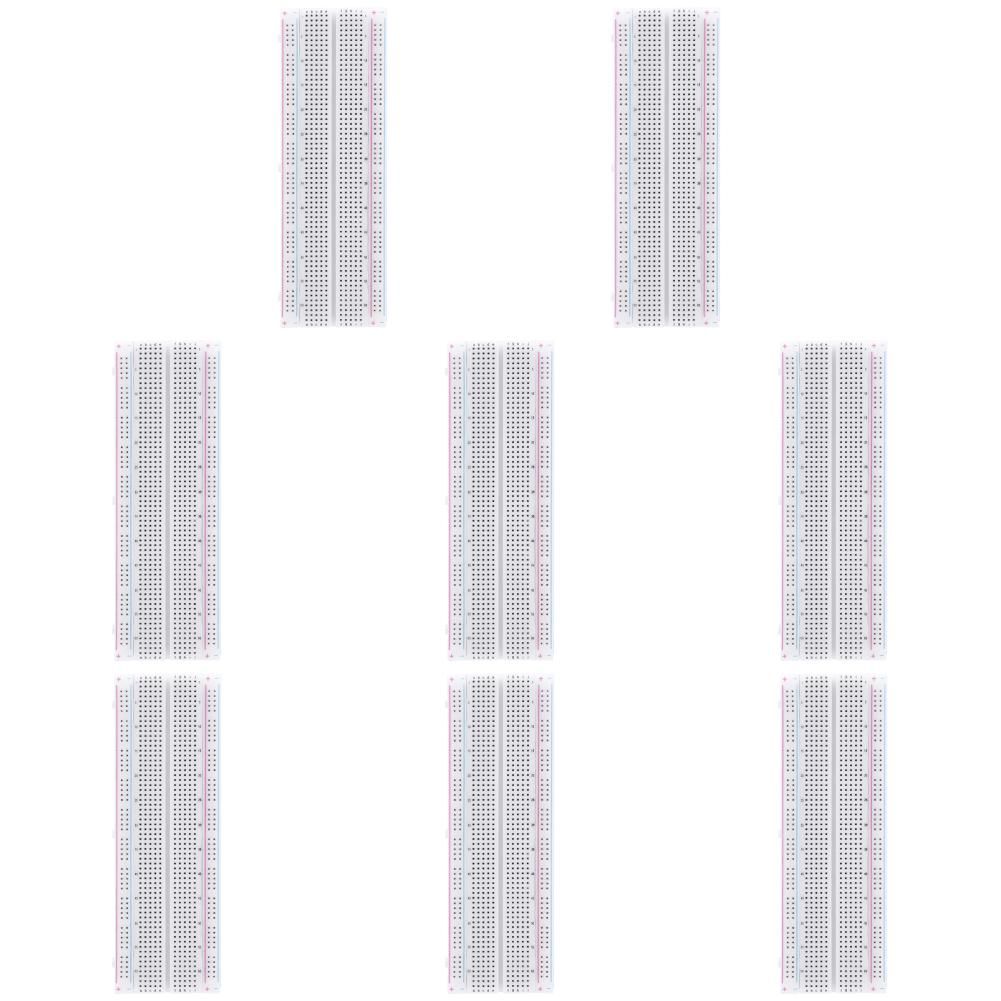 10-1PCS MB-102 PCB Bread Board Breadboard 830 Point PCB Board Circuit PCB DIY Kit DIY White/Transparent with Packing