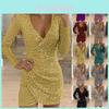 Elegante Abito Bodycon di Natale con Paillettes da Donna per Feste ed Eventi Serali