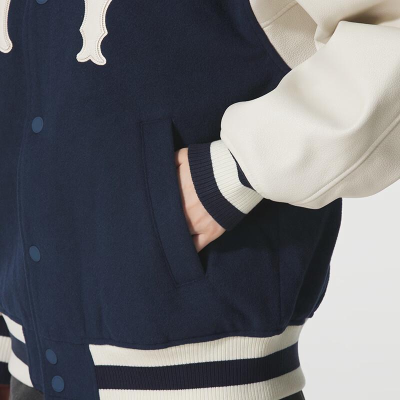 MLB Unisex Winter Wool Baseball Collar Jacket