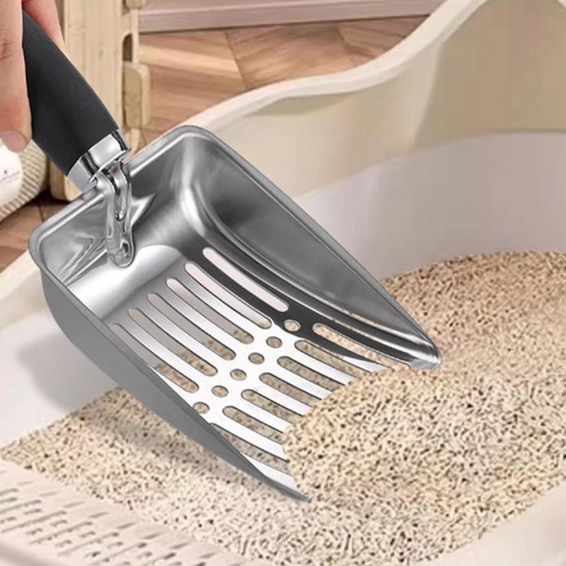 Cats Litter Scoops Large Kittens Poop Shovel Hollow Metal Scooper Cleaning Tool
