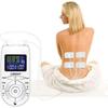Two-channel  12-mode muscle stimulator with 4 electrode pads