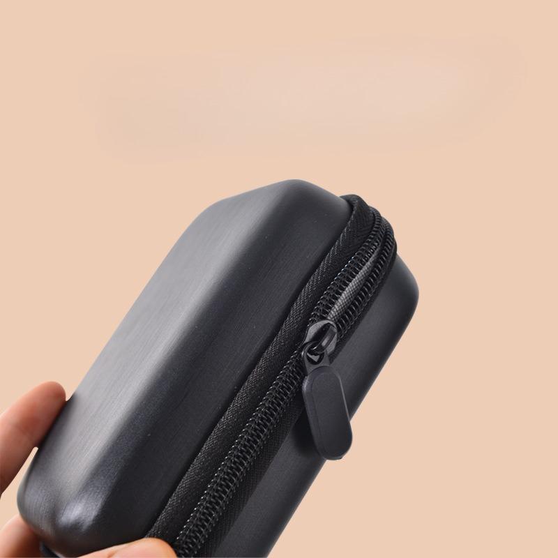 EVA Portable CCD Camera Case Card Camera Storage Bag with Earphone & Cable Pouch for Travel