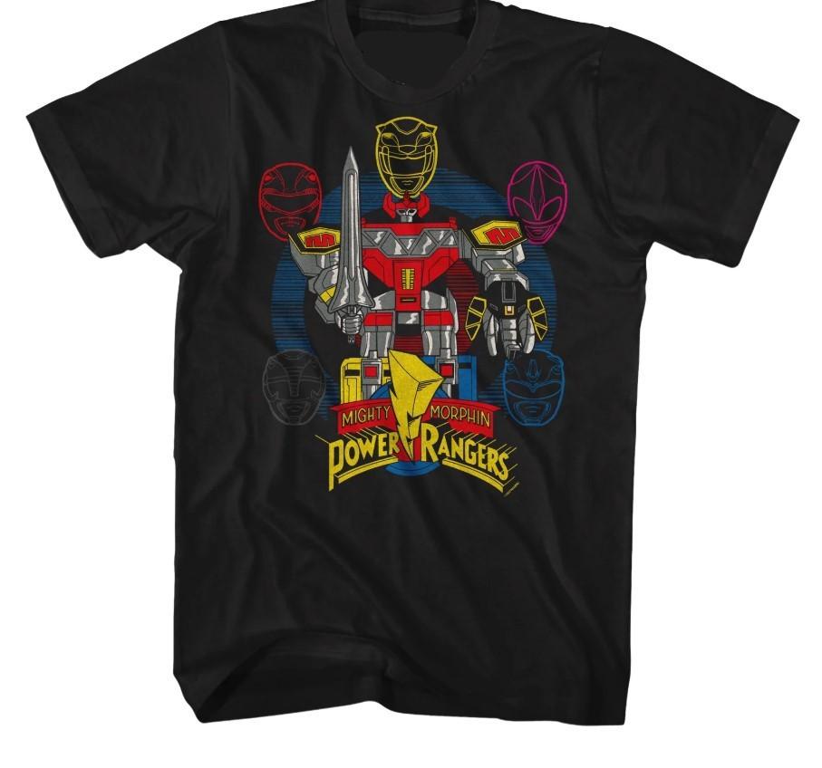 Megazord Mighty Morphin Power Rangers T-Shirt Size S-4XL XXL