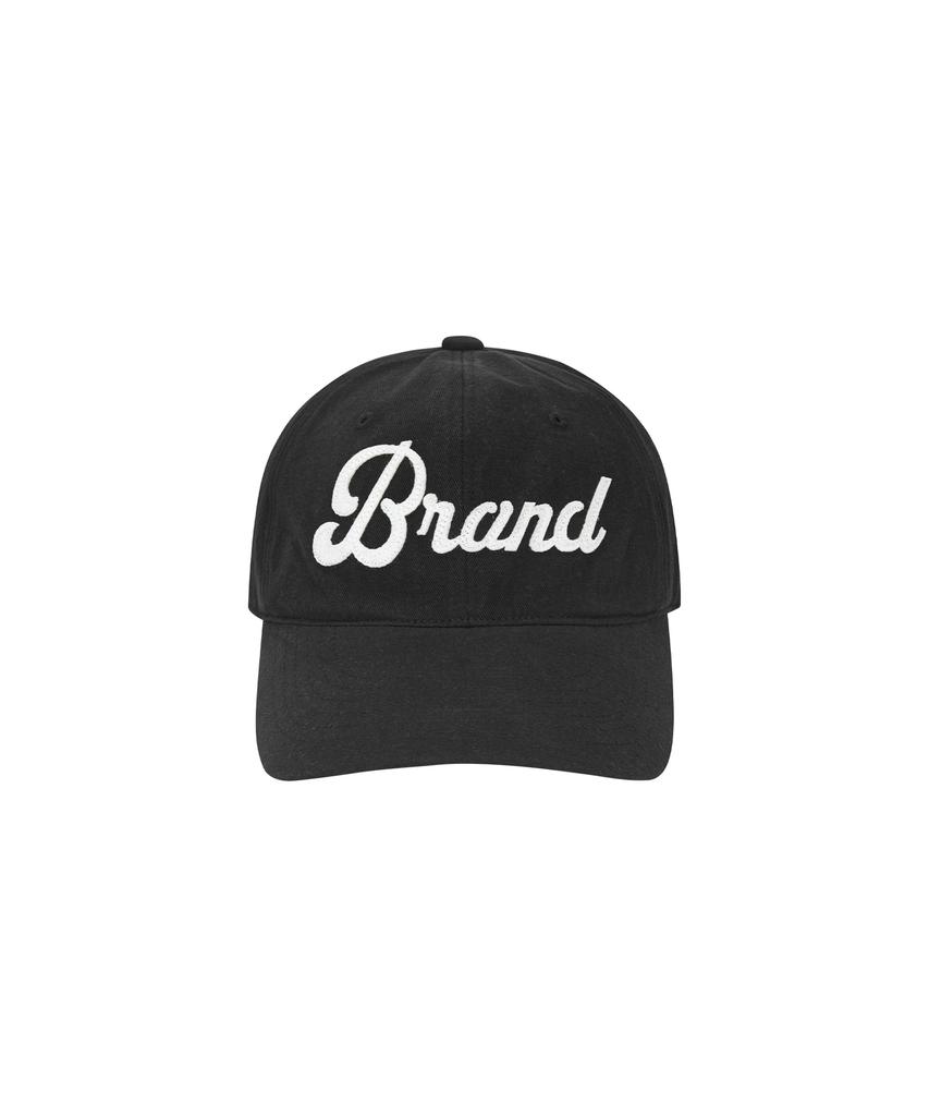 Beleudeunua Washed Cotton Embroidered Ball Cap (Black)